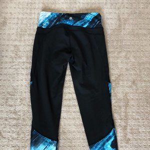 Nanette Lepore Black/Blue Leggings, EUC, M